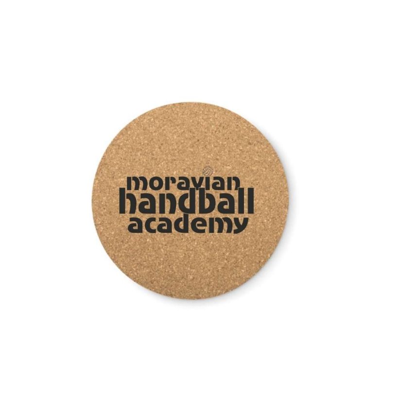 Podtácek korek na míru- Moravian handball academy