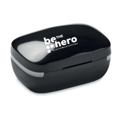 Bezdrátové sluchátka pecky černé- Be the hero